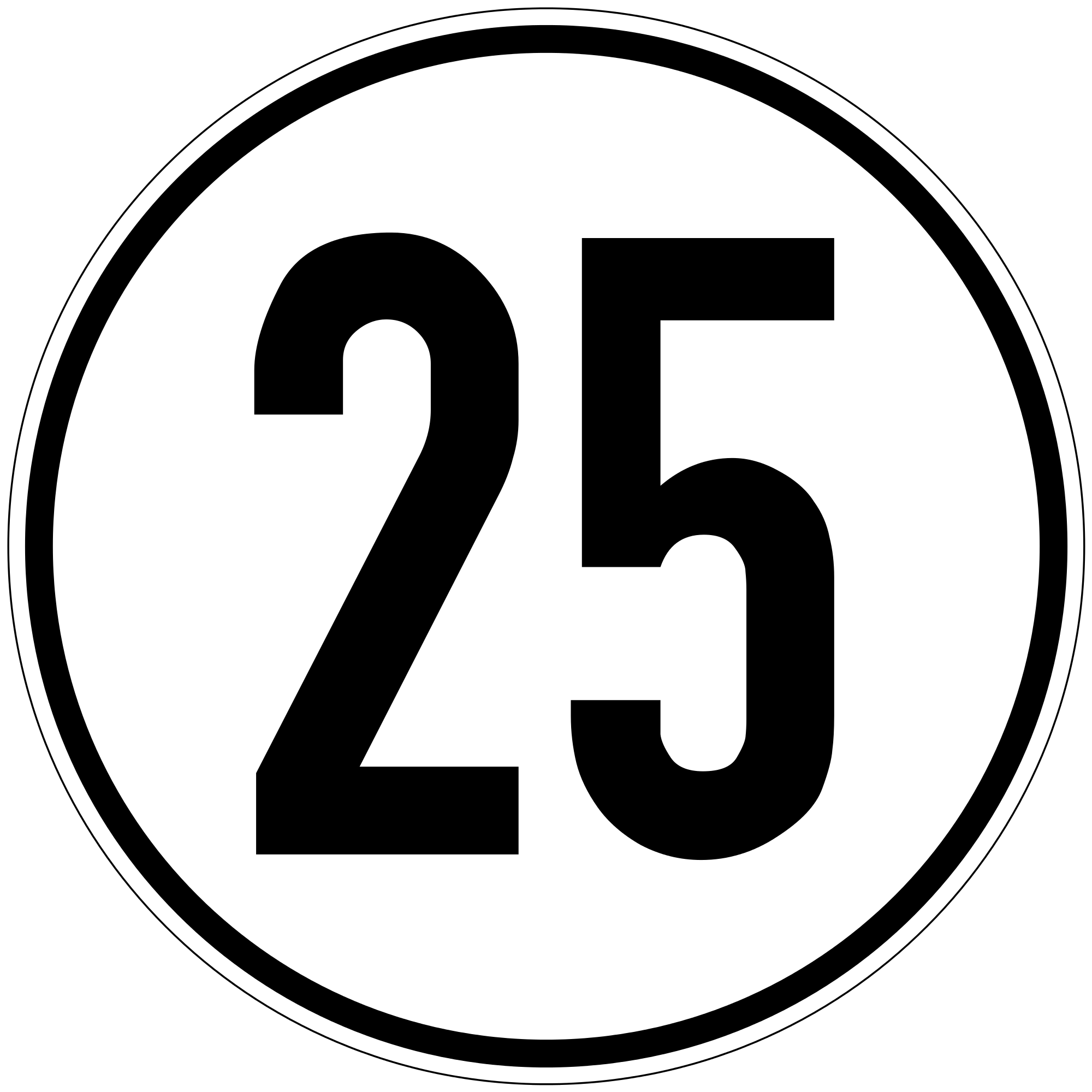 Номер 25.2. Ограничение скорости 25. 25 Число. Знак 25 км. Скоростное ограничение знак 25.