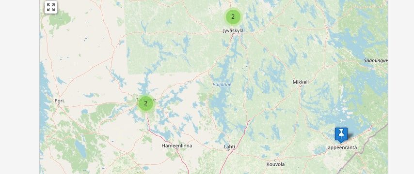 Missä päin Suomea edustus kävi pelikaudella 2019 – 2020?