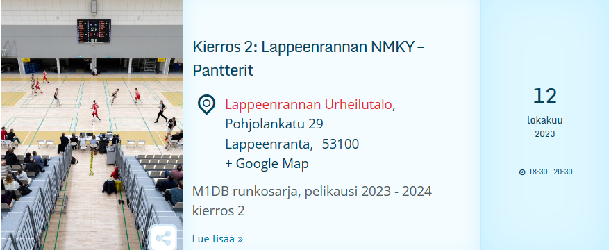 Miesten divarin sarjaohjelma 2023 – 2024 julkaistu: Katso kaikki pelit