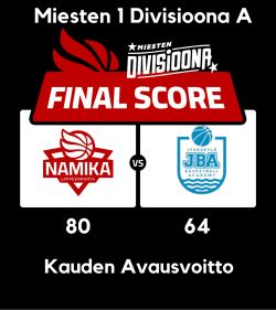 Lappeenrannan Namika Otti Kauden Avausvoiton Urheilutalolla (Miesten 1 Divisioona A)